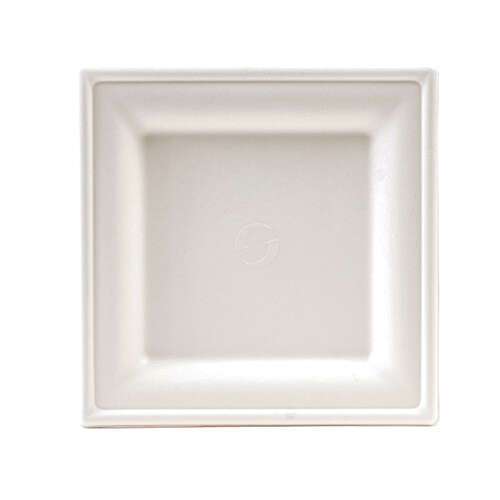 Green Wave GS-P008 8x8-Inch Green Square Bio Plate, 400/CS