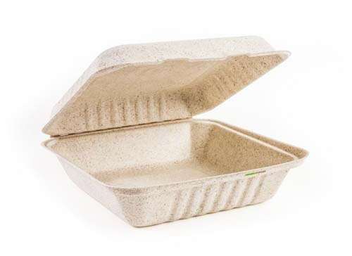 Green Wave International Green Wave OV-B099 9x9x3-Inch Ovation Marbled Hinged Bio Container, 300/CS