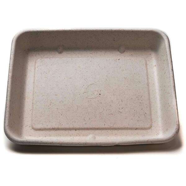 Green Wave International Green Wave OV-BLRT30 30 Oz Ovation Rectangular Bio Food Tray, 200/CS