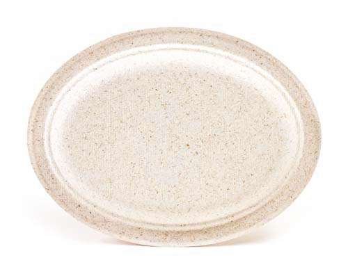 Green Wave OV-P016 7.5x10-Inch Ovation Oval Marbled Bio Plate, 500/CS