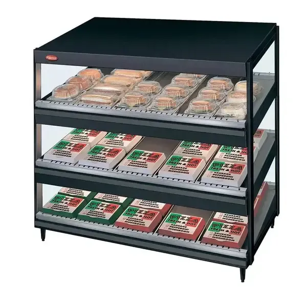 Hatco GRSDS-36T, 36-Inch Slanted Triple Shelf Merchandiser