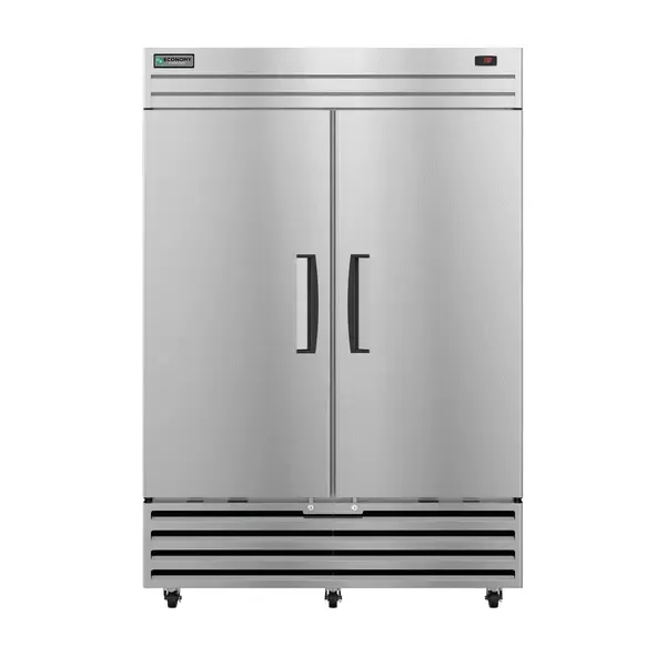 Hoshizaki EF2A-FS, 54.37-Inch Bottom Mounted 2 Section Solid Door Reach-In Freezer
