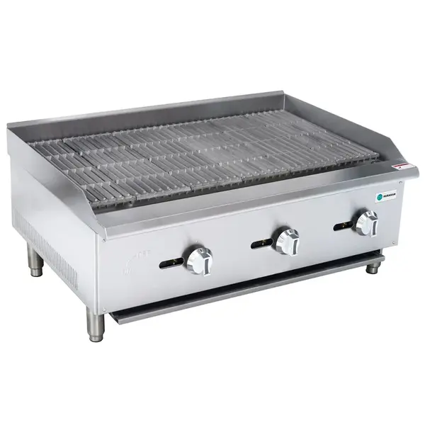 Hurakan HKN-CBG36A, 36-Inch Gas Countertop Charbroiler