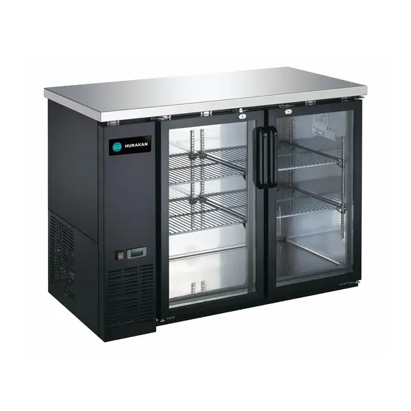Hurakan HKN-GBB2448G, 48-Inch Back Bar Cooler, Glass Doors