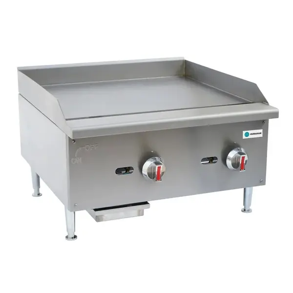 Hurakan HKN-PSXGL24TA, 24-Inch Gas Countertop Griddle with Thermostat