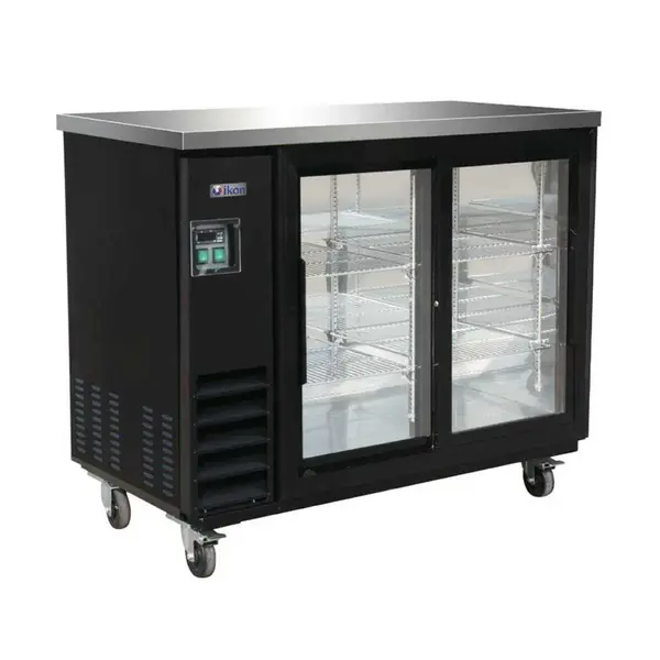 IKON IBB49-2G-24SD, 49-inch 2 Glass Sliding Doors Back Bar Refrigerator