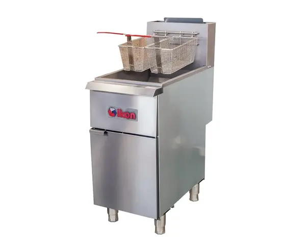 IKON IGF-75/80 Millivolt Control 5-Tube Floor Fryer, 150,000 BTU