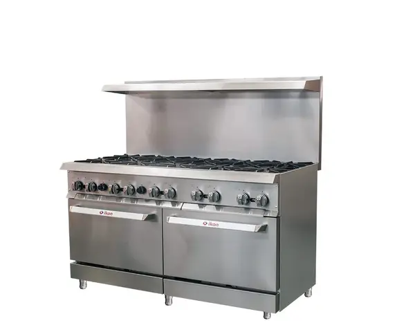 IKON IR-10-60 60-inch 10-Burners Gas Range with 2 Ovens, 366,000 BTU