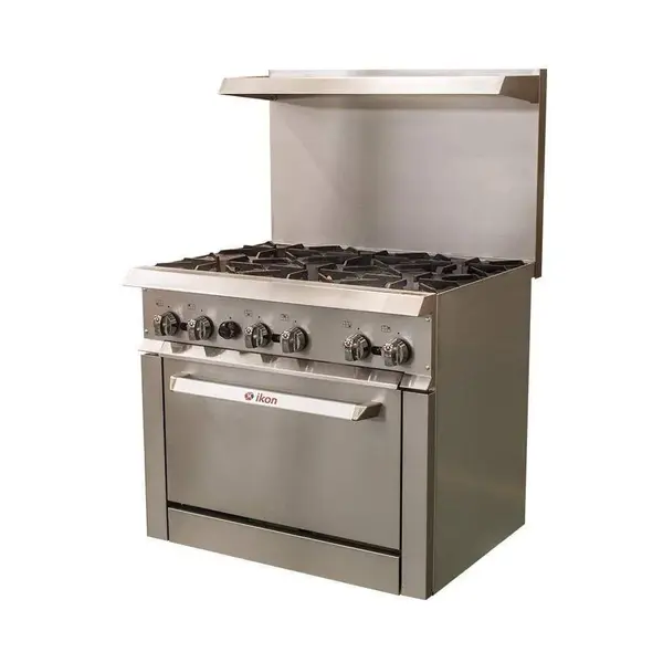 IKON IR-2B-24MG-36, 36-Inch 2-Burner Gas Range with Griddle and Standard Oven