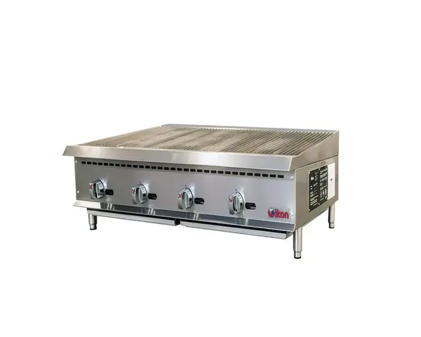 IKON IRB-48, 48-Inch 4-Burner Gas Radiant Broiler, 140,000 BTU