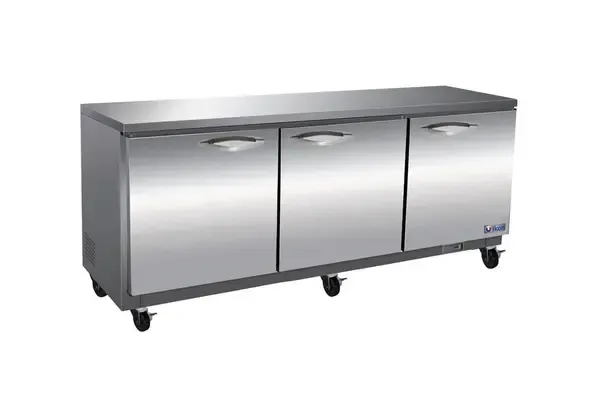 IKON IUC72F 3 Solid Doors Undercounter Freezer