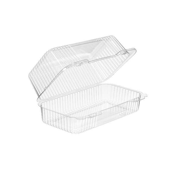 Inline SLP38D, 9.5x5.5x4-Inch Hinged Clear Plastic Container, 200/CS