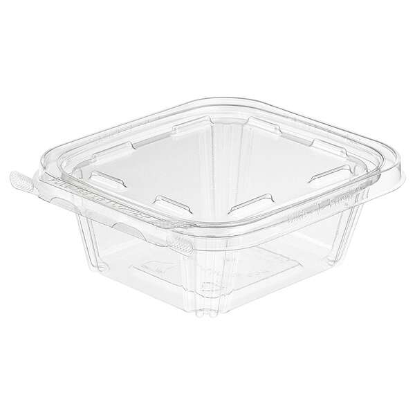 Inline TS12, 12 Oz 3.75x4.38-Inch Rectangular Tamper Evident Clear PET Container, 240/CS