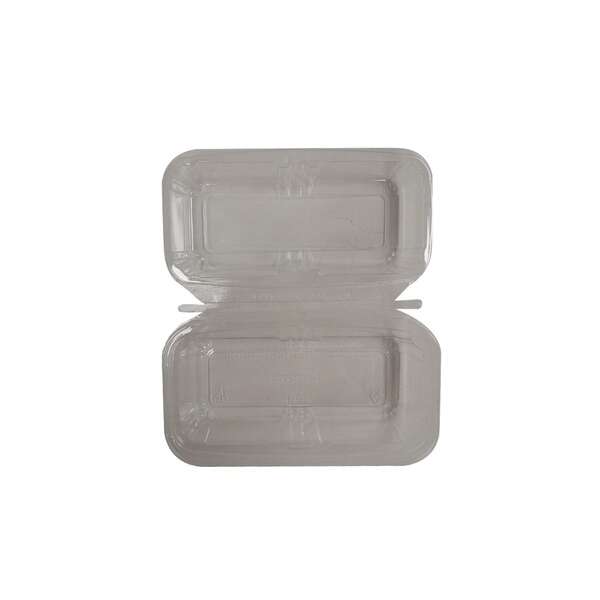 Inline TS202, 40 Oz 9.12x4.87x3-Inch Rectangular Hoagie Tamper Evident Clear PET Container, 150/CS
