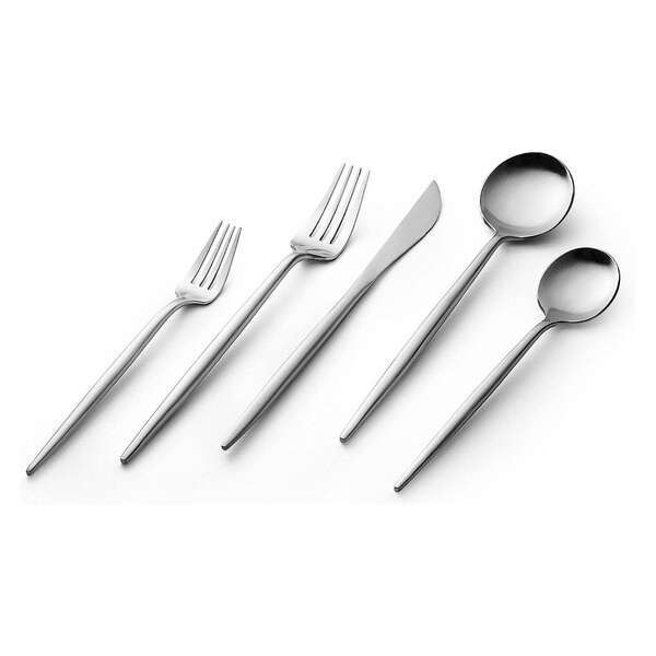 Kadra VF-10-VS, Vikko Dine "Vera" Brushed Silver 18/10 Flatware Service for 4, 20/CS