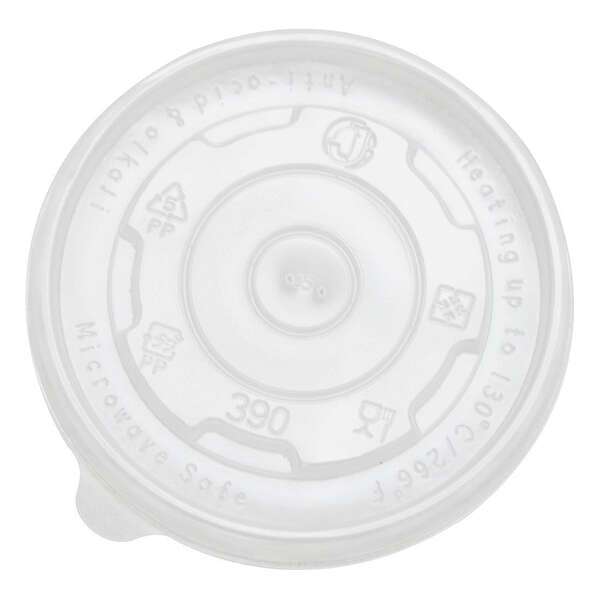 Karat C-KDL100-PP, 100-mm PP Flat Lid for 12 Oz Containers, 1000/Cs
