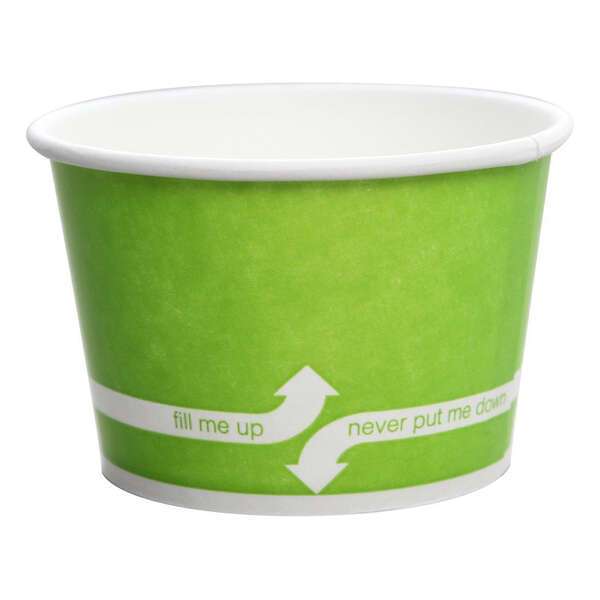 Karat C-KDP8G, 8 Oz Paper Cold and Hot Food Container, 1000/Cs