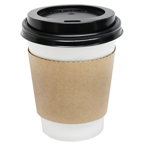 Karat C5305 8oz Traditional Kraft Cup Jacket/Sleeve, 1000/CS