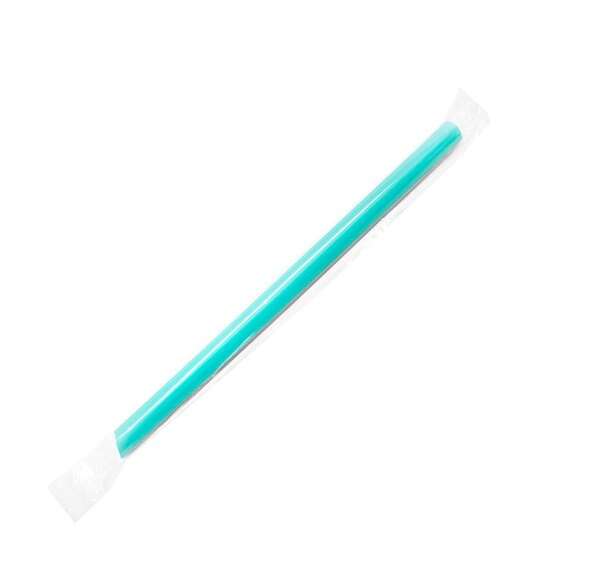 Karat C9060S, 9-Inch Colossal 10 mm Mix Color Wrapped Plastic Straws, 1600/CS