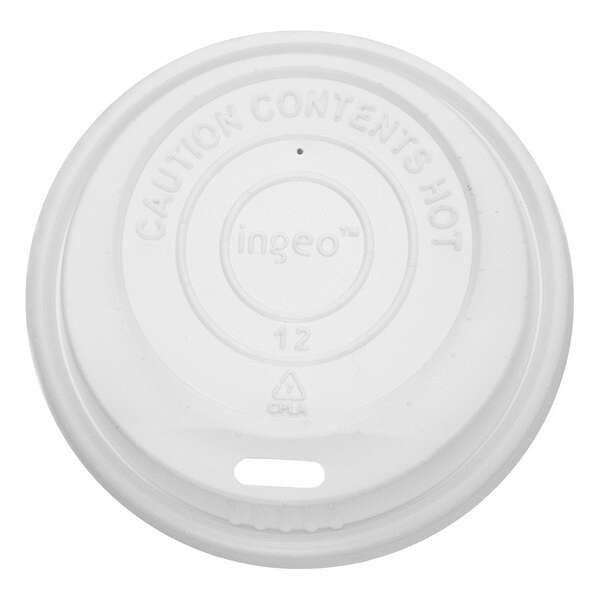 Karat KE-KDL508, Compostable Sipper Dome Lid for 8-Ounce Hot Cups, 1000/CS, BPI
