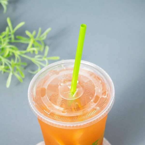 Karat KEC9200G, 9-Inch Green PLA Wrapped Jumbo Straw, 4800/CS