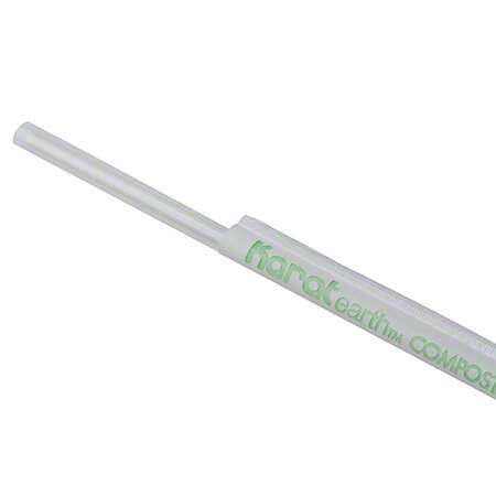 Karat KEC9230, 9-Inch Bio PLA Clear Giant Straw Paper Wrapped, 2500/CS
