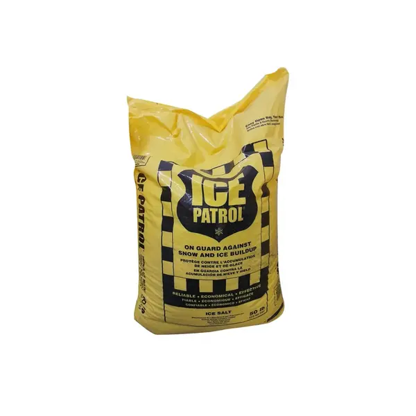 Kissner Ice Patrol IM, 50 Lbs Rock Salt Ice and Snow Melt, 1 Bag