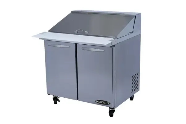 Kool-It KSTM-36-2, 36-inch Refrigerated Mega Top Salad/Sandwich Prep Table