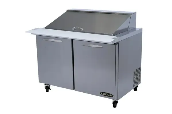 Kool-It KSTM-48-2, 48-inch Refrigerated Mega Top Salad/Sandwich Prep Table