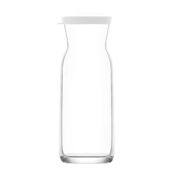 LAV FON856, 23.75 Oz Fonte Glass Carafe with White Lid