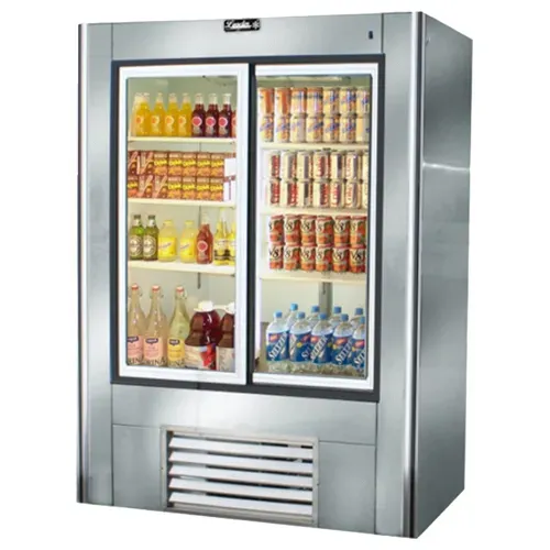 Leader ESLS54, 54x30x75-Inch Refrigerated Soda Merchandiser, Double Sliding Glass Door, ETL Listed