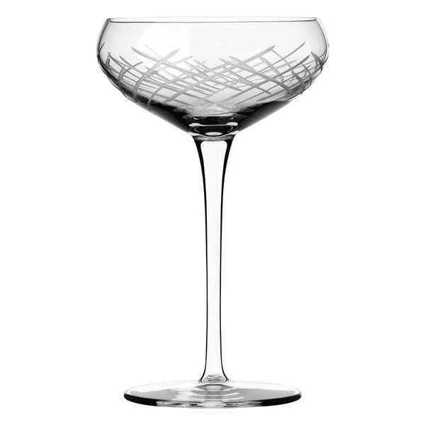 Libbey 9134/69477, 9 Oz Renewal Crosshatch Coupe Glass, DZ