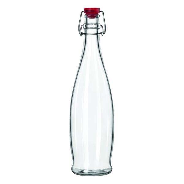 Libbey 13150034, 33.875 Oz Water Bottle with Wire Clear Lid, 6/CS