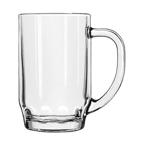 Libbey 5303, 19.5 Oz Thumbprint Glass Stein Mug, 2 DZ