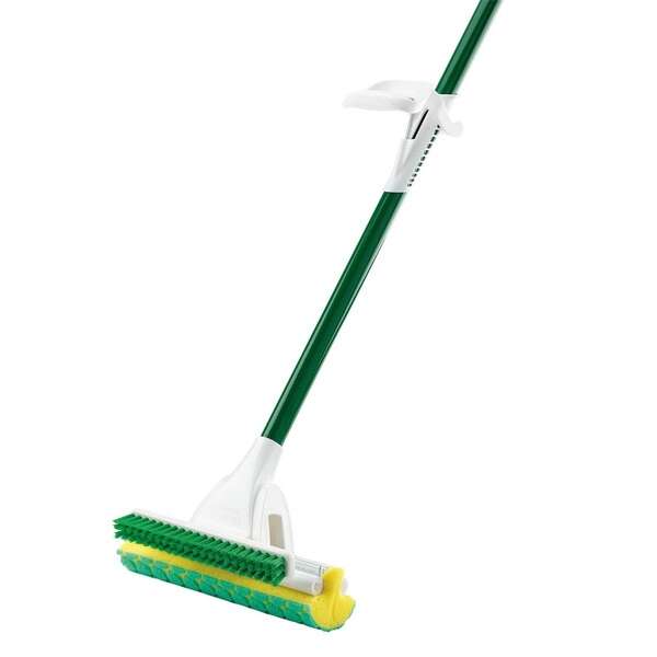 Libman 2010, Nitty Gritty Roller Sponge Mop with Scrub Brush
