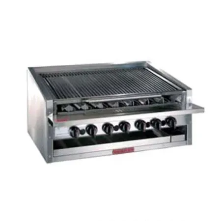 Magikitchen Magikitch'n APM-RMB-672CR, 72-Inch Cast Iron Radiant Gas Counter Top Charbroiler