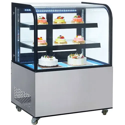 Marchia Display Company Marchia MB36 36-inch Floor Model Curved Glass Refrigerated Display Case