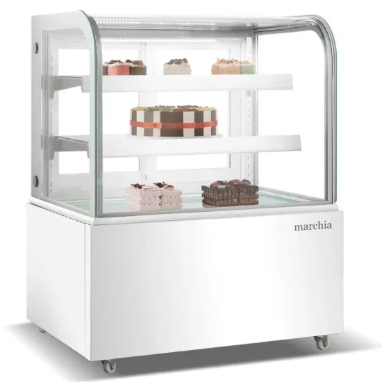 Marchia Display Company Marchia MB36-W, 36-inch Floor Model Curved Glass Refrigerated Display Case, White