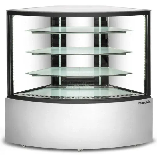Marchia Display Company Marchia MBT-ST-C, Corner Refrigerated Bakery Display Case