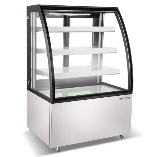 Marchia Display Company Marchia MBT36, 36-Inch Curved Glass Refrigerated Bakery Display Case, High Volume