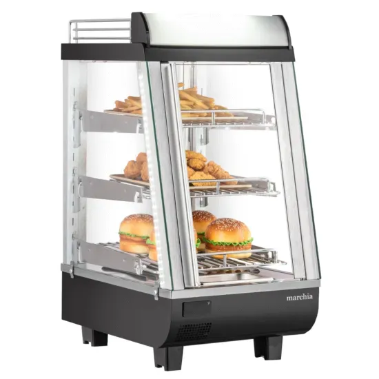 Marchia Display Company Marchia MHCC76, 14-Inch Heated Countertop Display Front, Rear Doors