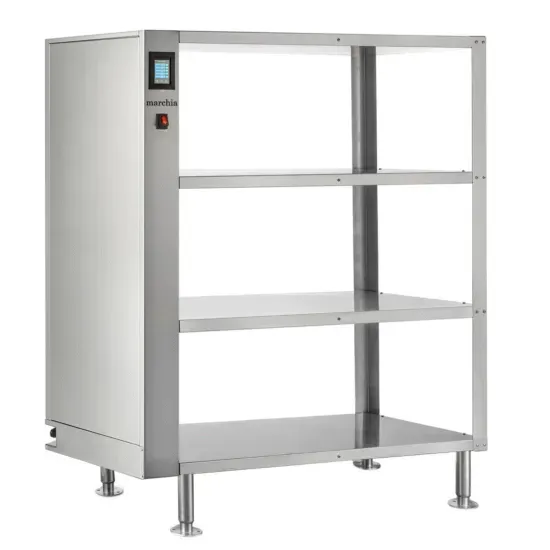 Marchia Display Company Marchia MHS4, 43-Inch Pass-Thru Heated Take-Out Shelf Warmer, 4-Shelf