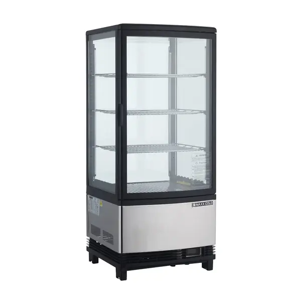 Maxximum Maxx Cold MECR-31D 4-Sided Glass Merchandiser, Countertop/Floor