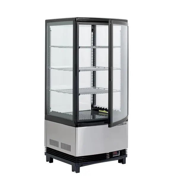 Maxx Cold MECR-31D 4-Sided Glass Merchandiser, Countertop/Floor