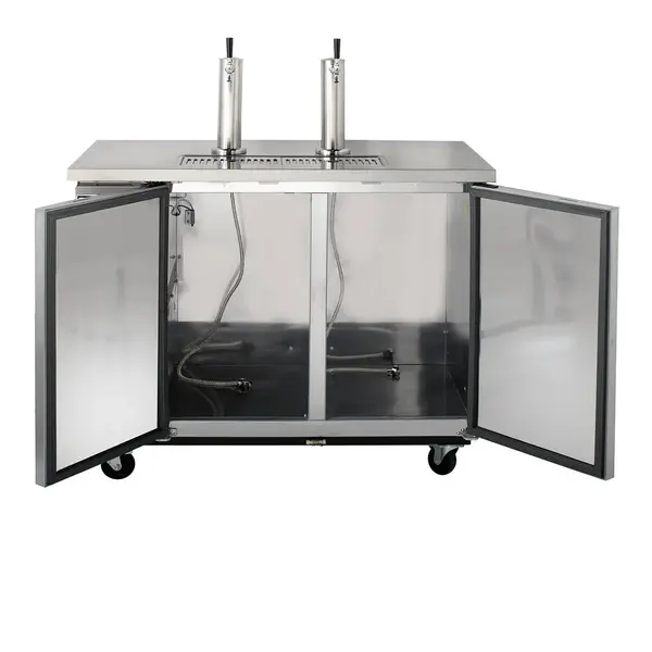 Maxx Cold MXBD48-2SHC Two Keg, Two Tower Beer Dispenser
