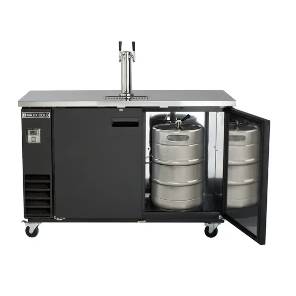 Maxx Cold MXBD60-1B Two Keg, One Tower Beer Dispenser