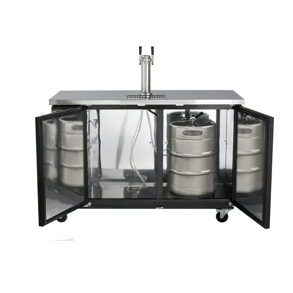 Maxx Cold MXBD60-1B Two Keg, One Tower Beer Dispenser