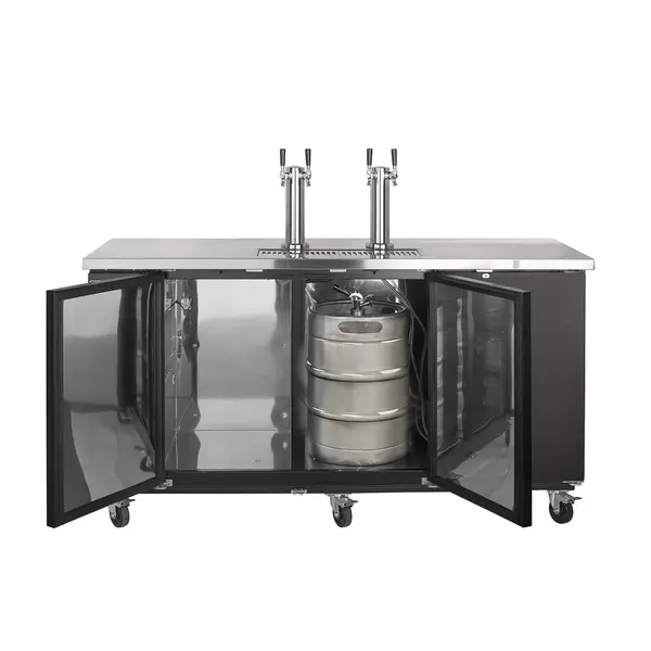Maxx Cold MXBD72-2BHC Three Keg, Two Tower Beer Dispenser