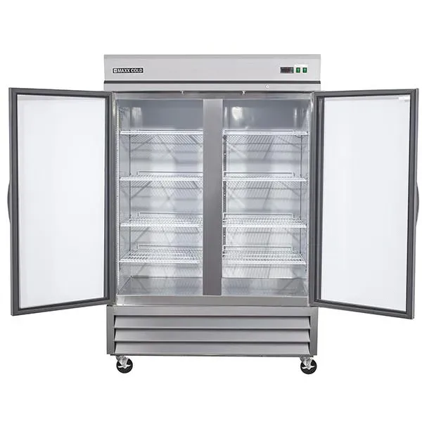 Maxx Cold MXCR-49GDHC Reach-In Refrigerator, Glass Door, Bottom Mount