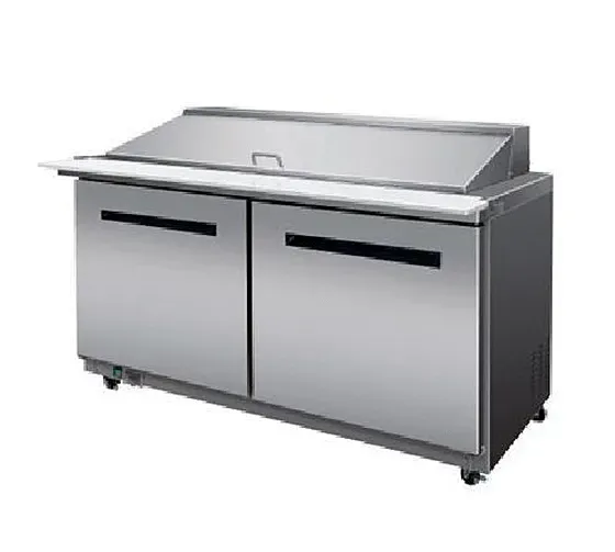Maxximum Maxx Cold MXCR-60M, X-series 61x34.5x43-Inch Mega Top Refrigerated Sandwich/Salad Unit, Lowboy, 15.5 Cu. Ft, 862 Watt, Self-Contained